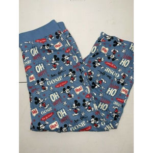 Disney Mickey Mouse Pajama Pants Size Large 'OH Boy' Graphic Design